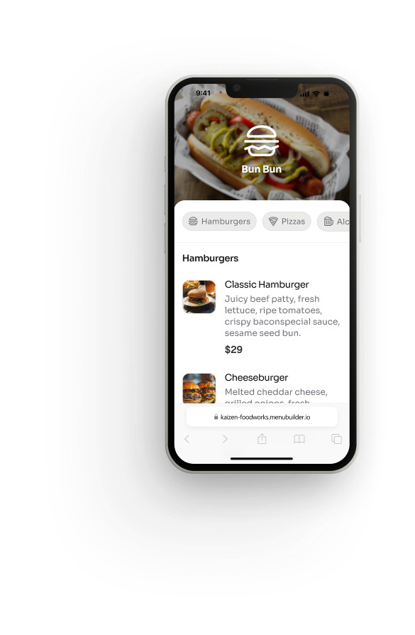 Restaurant Menu Mockup 3
